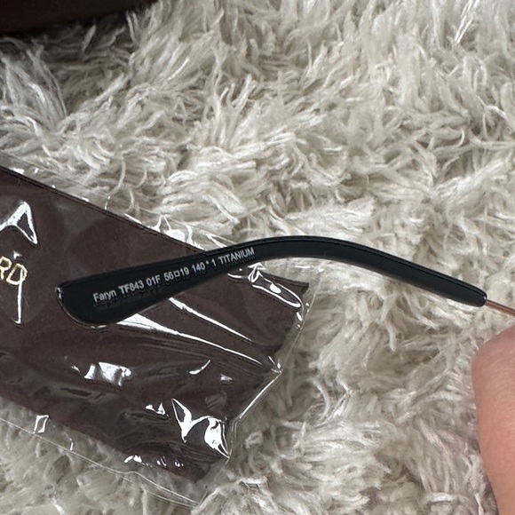 Tom Ford Black and Gold Sunglasses for Women-titanium - Picture 5 of 11